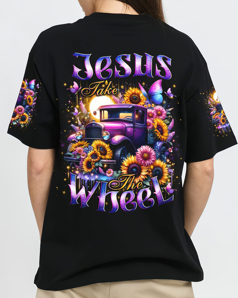Jesus Take The Wheel Women's All Over Print Shirt - Tlno1902242