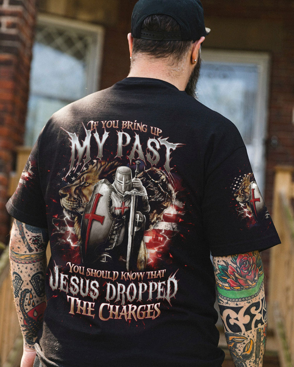 Jesus Dropped The Charges Lion Men's All Over Print Shirt - Tlno2205243