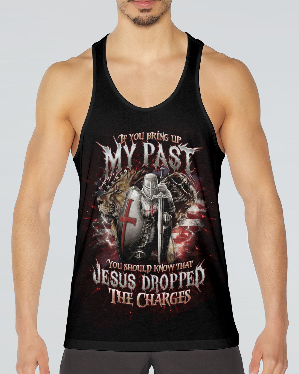 Jesus Dropped The Charges Lion Men's All Over Print Shirt - Tlno2205243