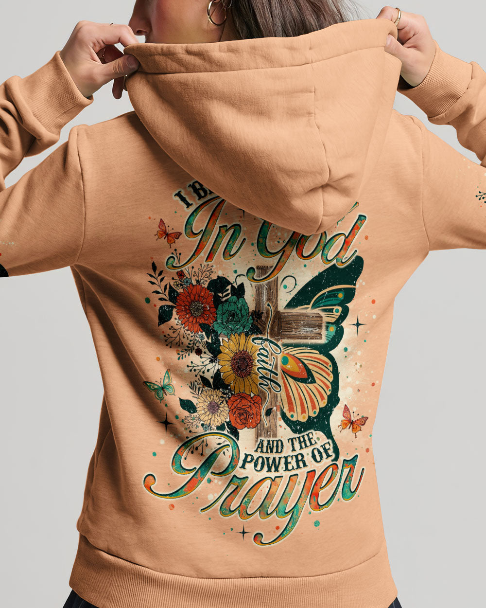 I Believe In God Butterfly Women's All Over Print Shirt - Tlno2211243