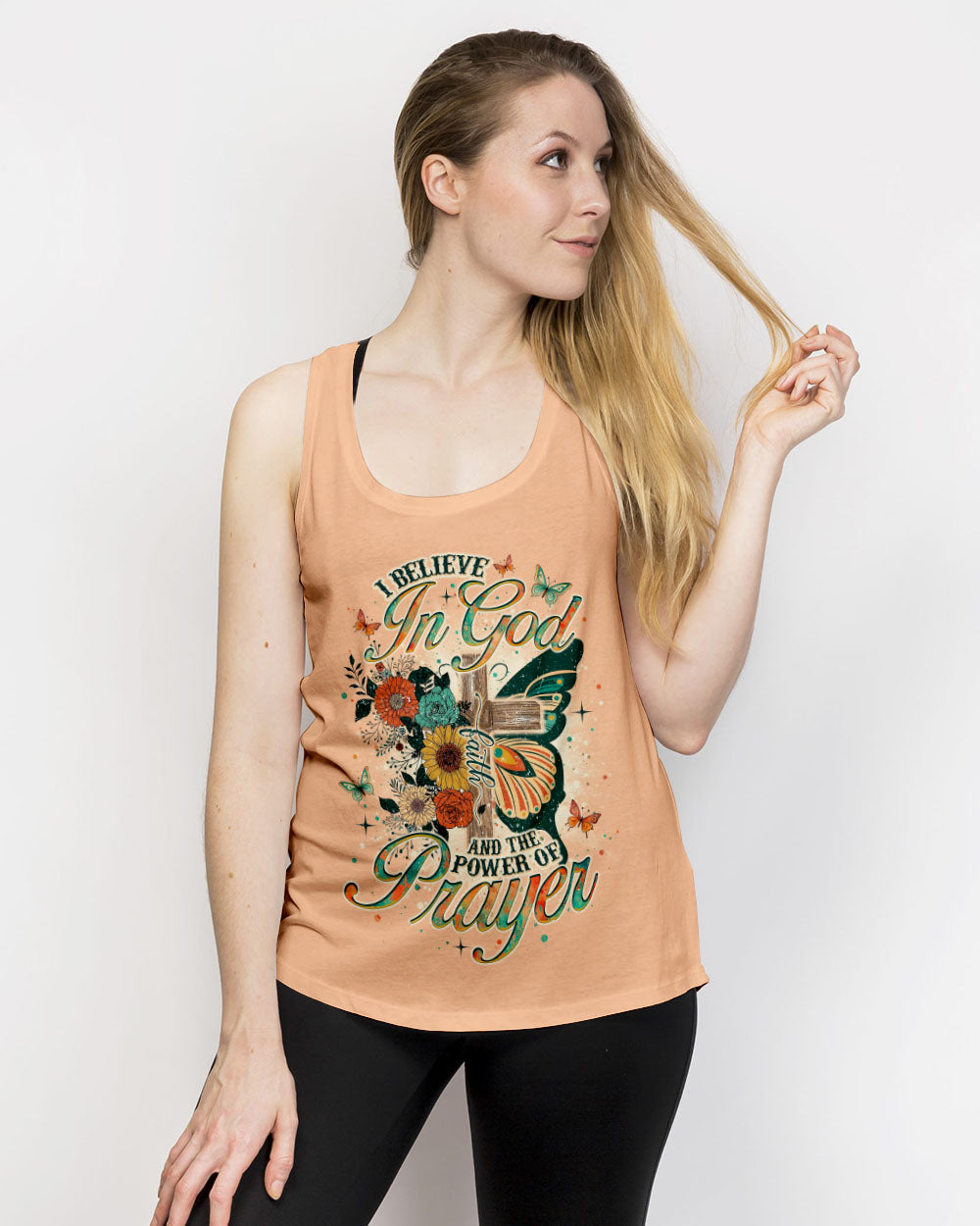 I Believe In God Butterfly Women's All Over Print Shirt - Tlno2211243