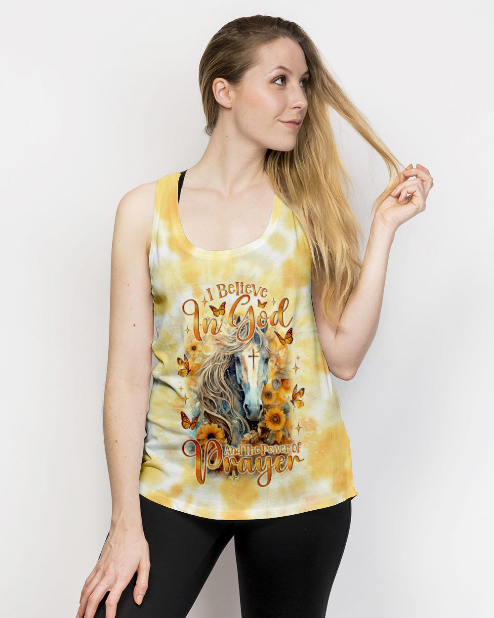I Believe In God Horse Women's All Over Print Shirt - Tlno2301243