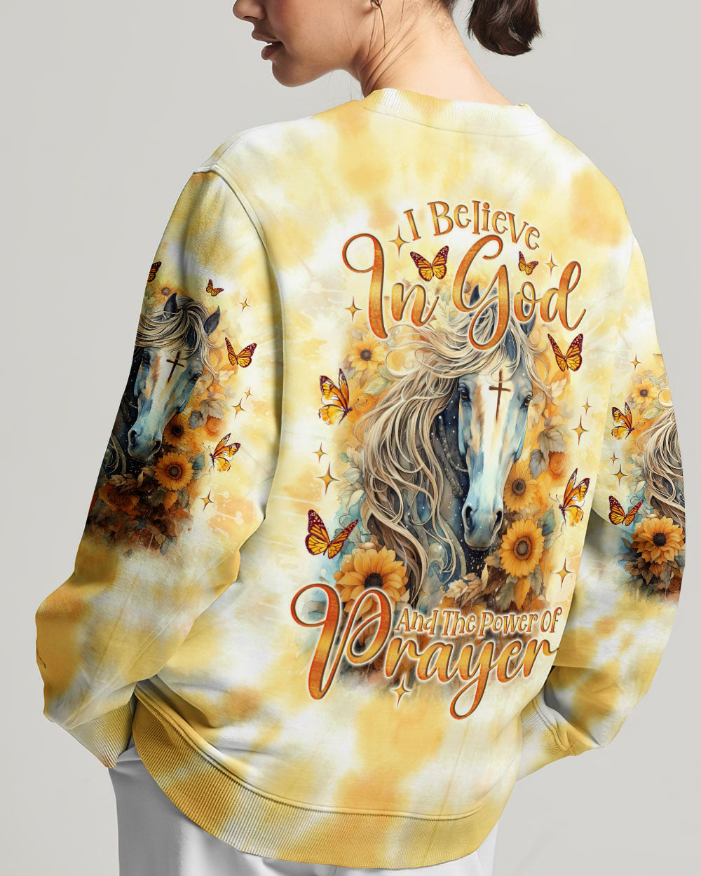 I Believe In God Horse Women's All Over Print Shirt - Tlno2301243