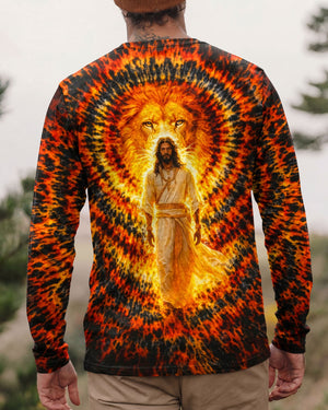 Jesus And Lion Swirl Men's All Over Print Shirt - Tlno2503261