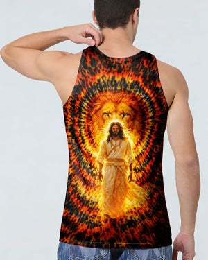 Jesus And Lion Swirl Men's All Over Print Shirt - Tlno2503261