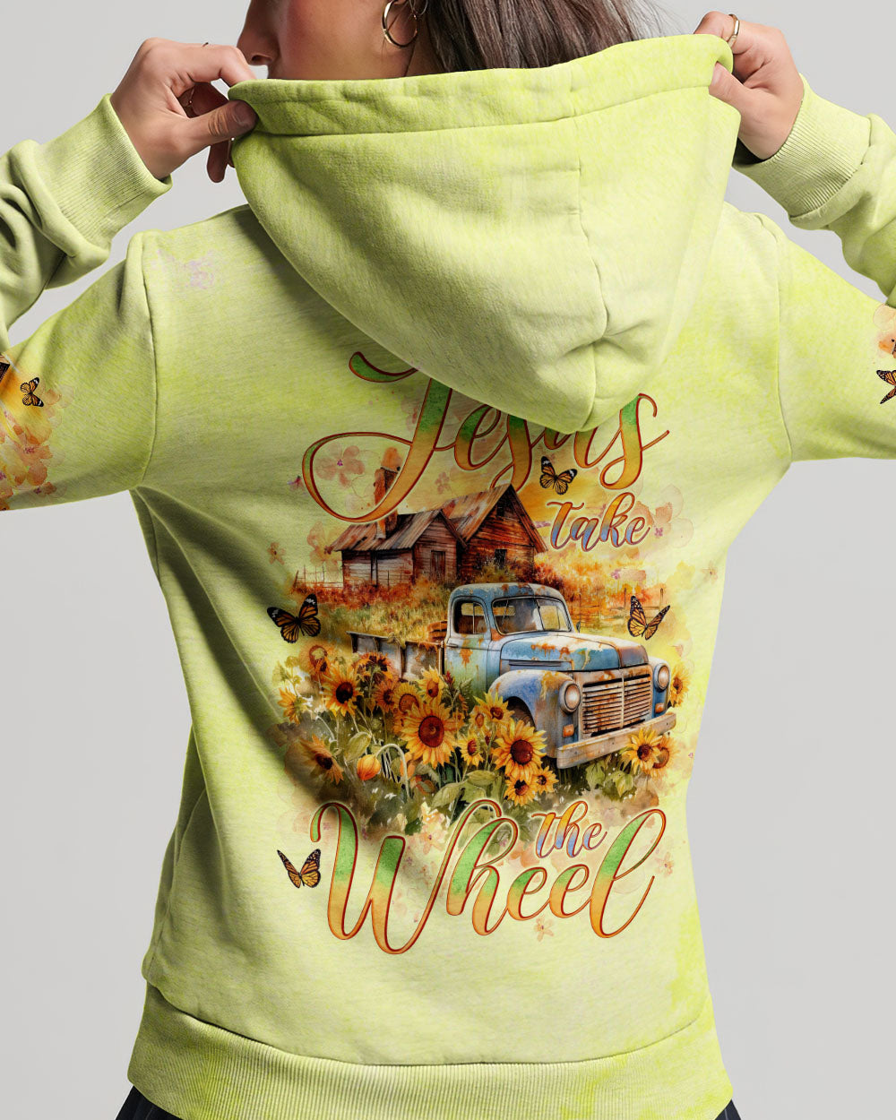 Jesus Take The Wheel Farm Truck Women's All Over Print Shirt - Tlno2504245