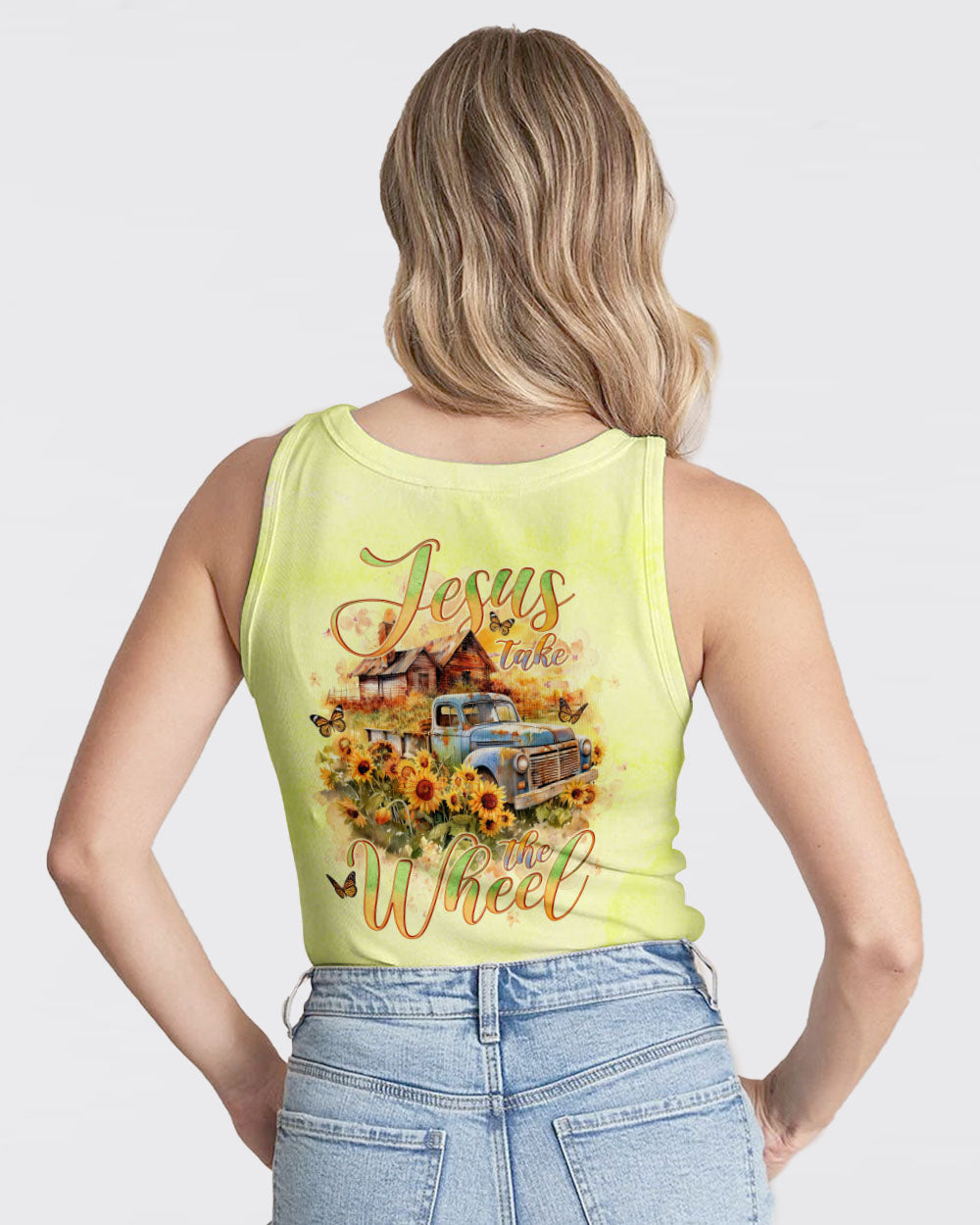Jesus Take The Wheel Farm Truck Women's All Over Print Shirt - Tlno2504245