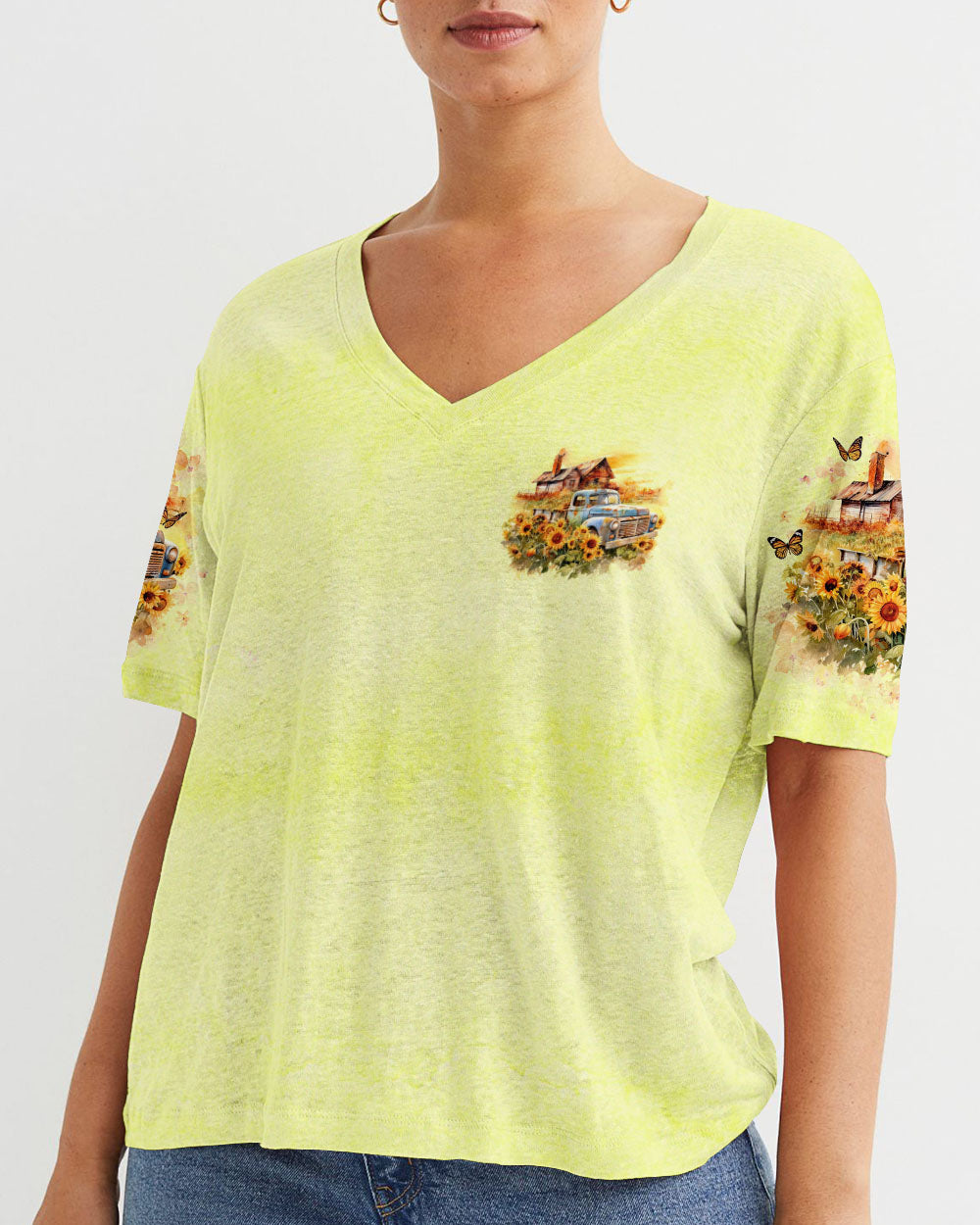 Jesus Take The Wheel Farm Truck Women's All Over Print Shirt - Tlno2504245