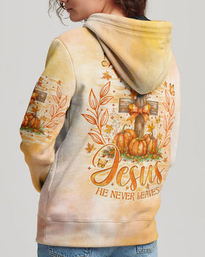 Fall For Jesus He Never Leaves Women's All Over Print Shirt - Tlno2507241