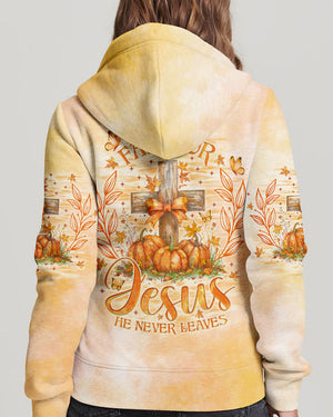 Fall For Jesus He Never Leaves Women's All Over Print Shirt - Tlno2507241