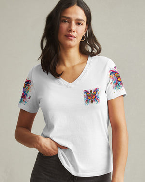 I Can Do All Things Cross Butterfly Women's All Over Print Shirt - Tlno2509243
