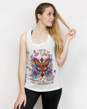 I Can Do All Things Cross Butterfly Women's All Over Print Shirt - Tlno2509243