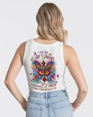 I Can Do All Things Cross Butterfly Women's All Over Print Shirt - Tlno2509243