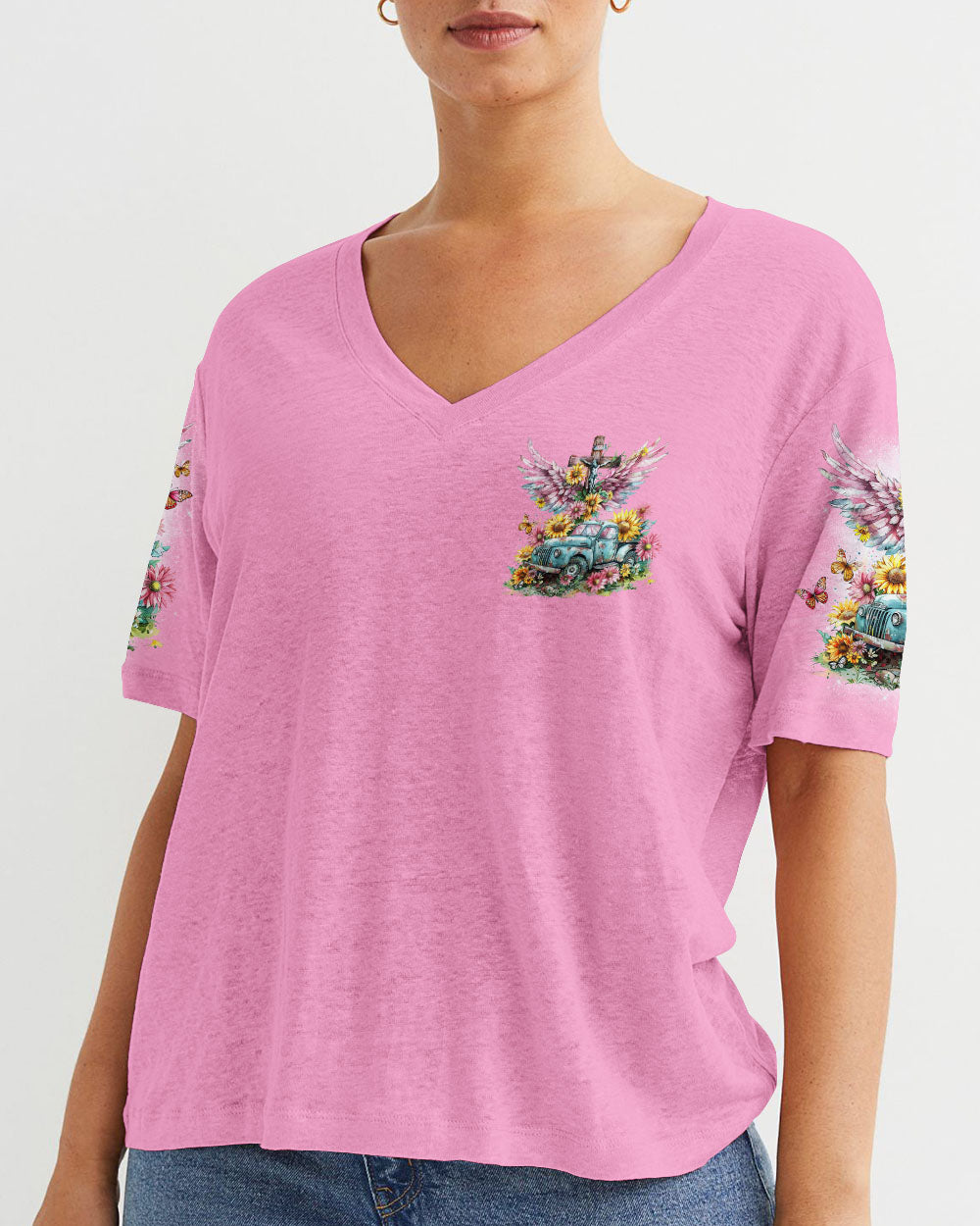 Jesus Take The Wheel Women's All Over Print Shirt - Tlno2603243