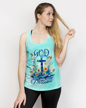 With God All Things Are Possible Women's All Over Print Shirt - Tlno2604244