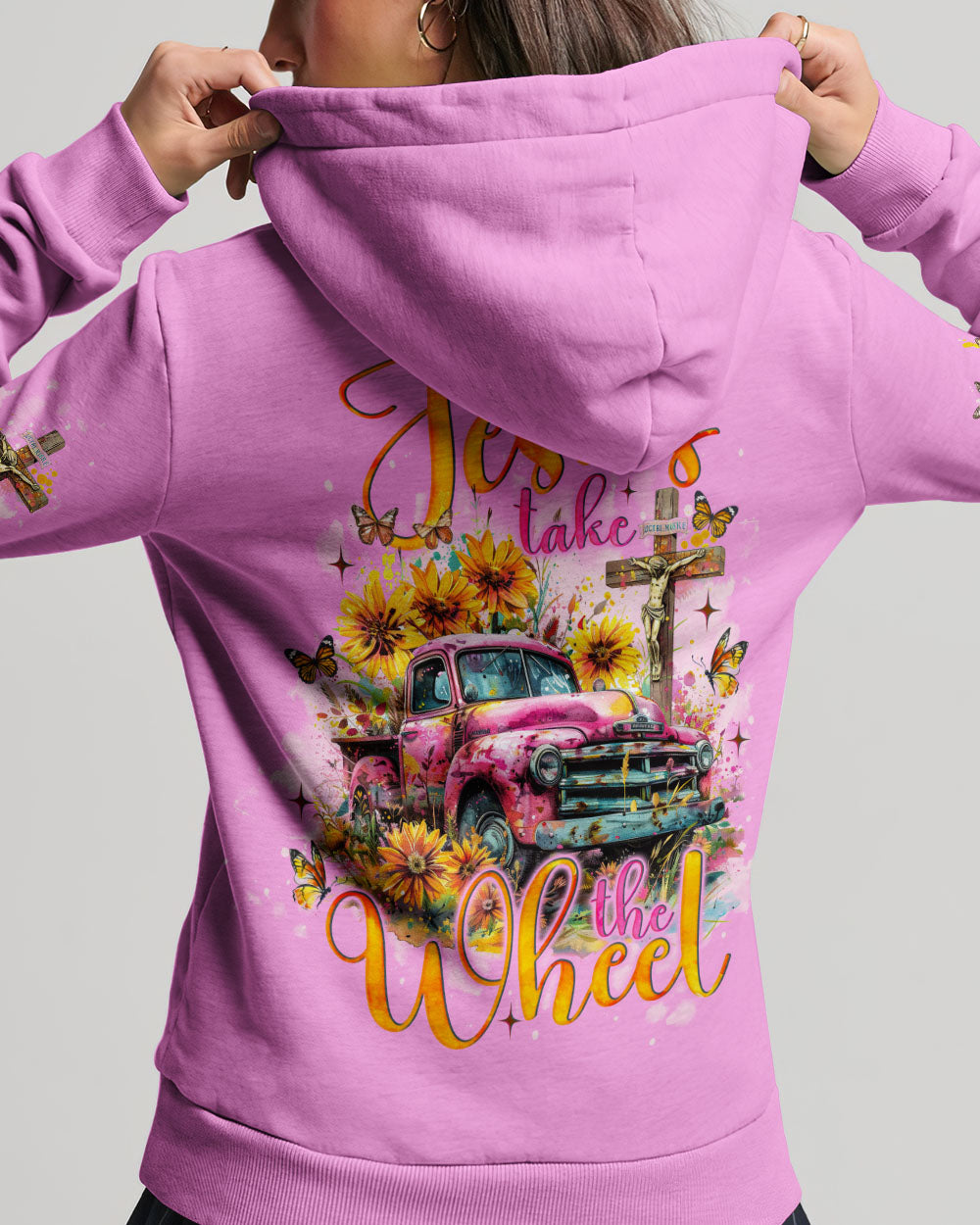 Jesus Take The Wheel Women's All Over Print Shirt - Tlno2702242