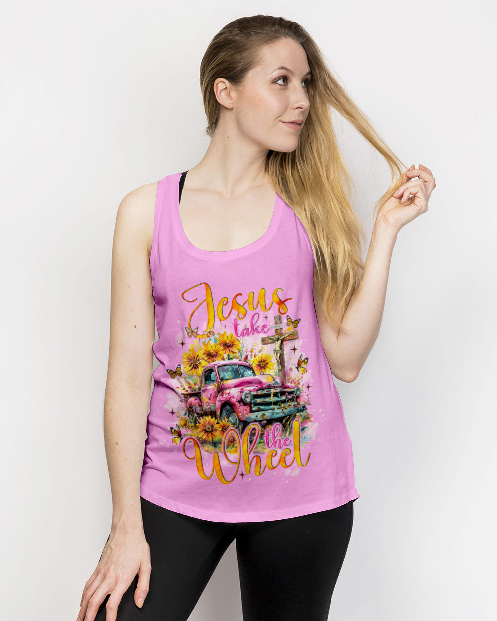 Jesus Take The Wheel Women's All Over Print Shirt - Tlno2702242