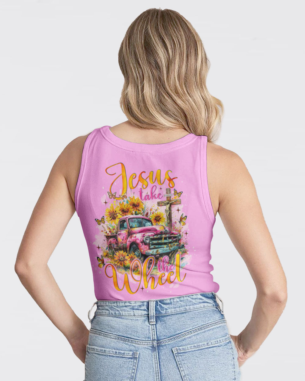 Jesus Take The Wheel Women's All Over Print Shirt - Tlno2702242