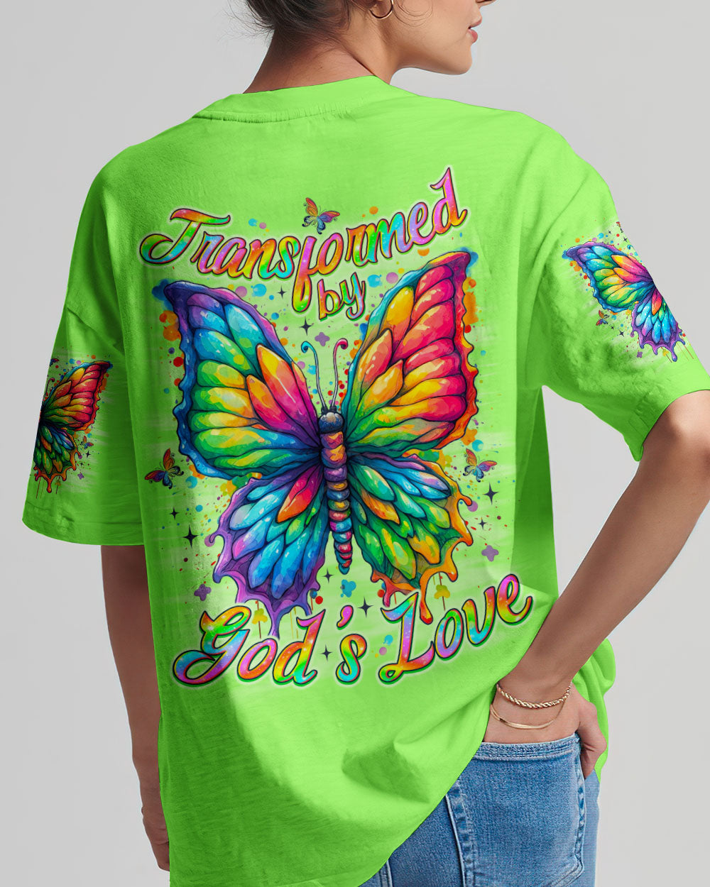 Transformed By God's Love Women's All Over Print Shirt  - Tlno2810251