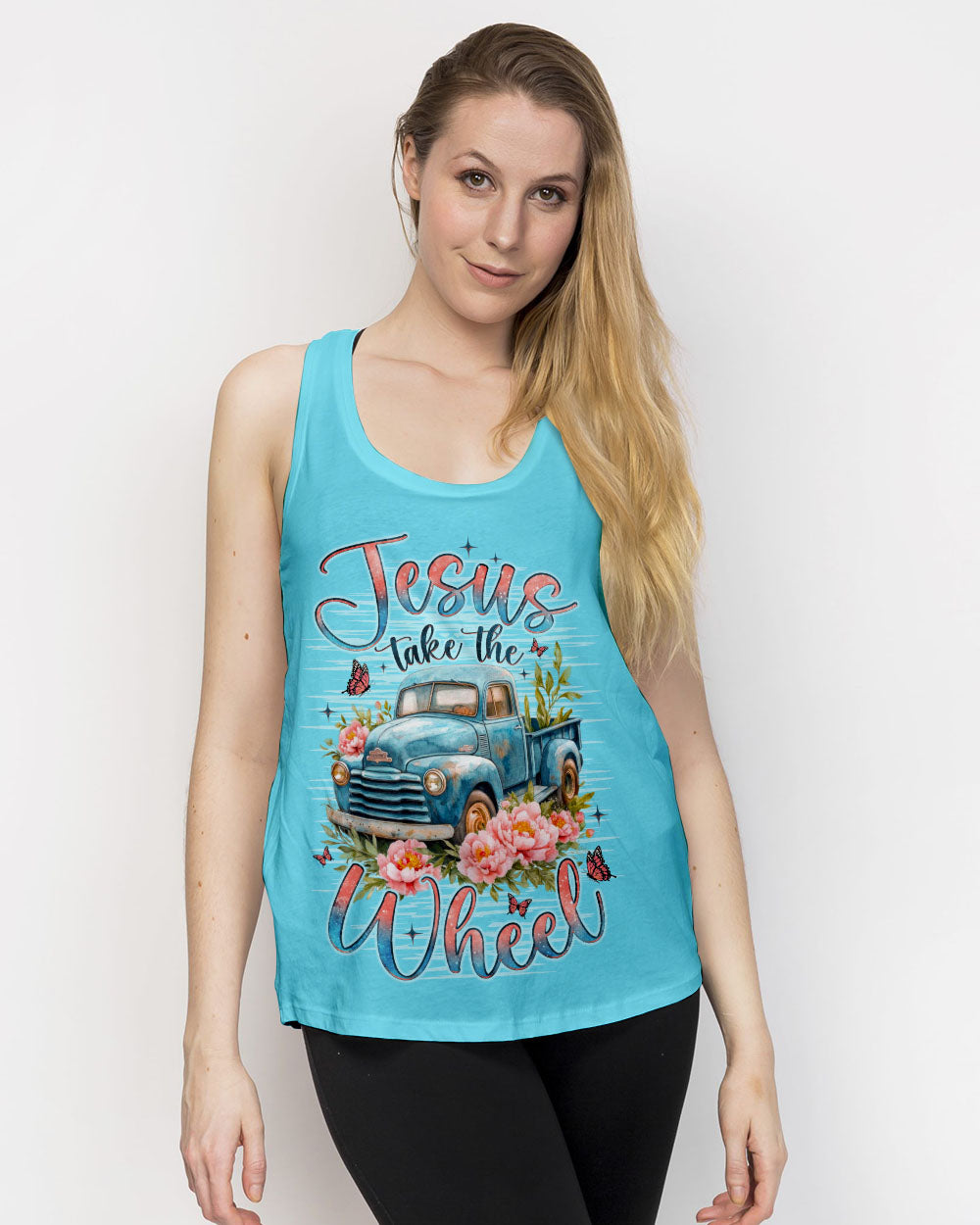 Jesus Take The Wheel Truck Women's All Over Print Shirt - Tlno2811252