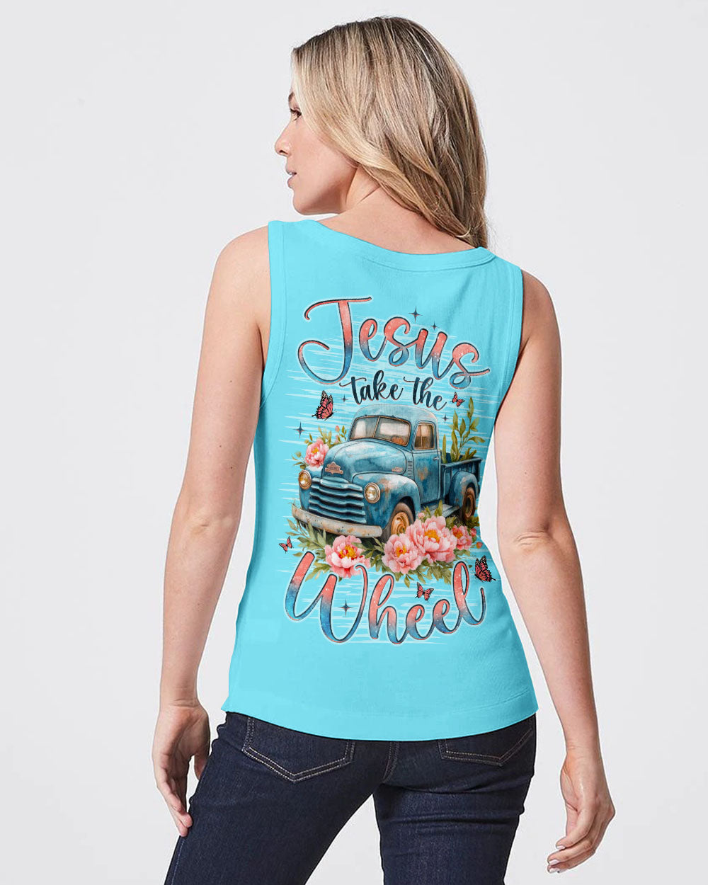 Jesus Take The Wheel Truck Women's All Over Print Shirt - Tlno2811252