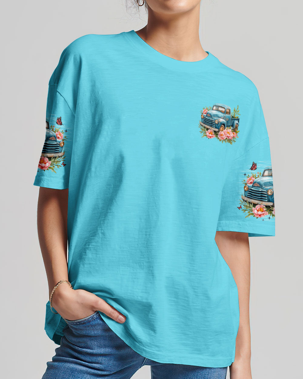 Jesus Take The Wheel Truck Women's All Over Print Shirt - Tlno2811252