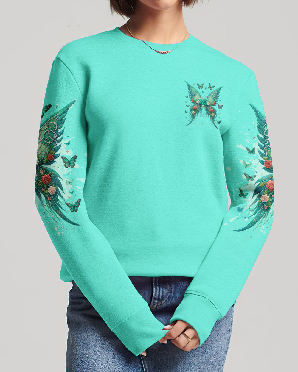 I Believe There Are Angels Among Us Wings Women's All Over Print Shirt - Tlno2903242