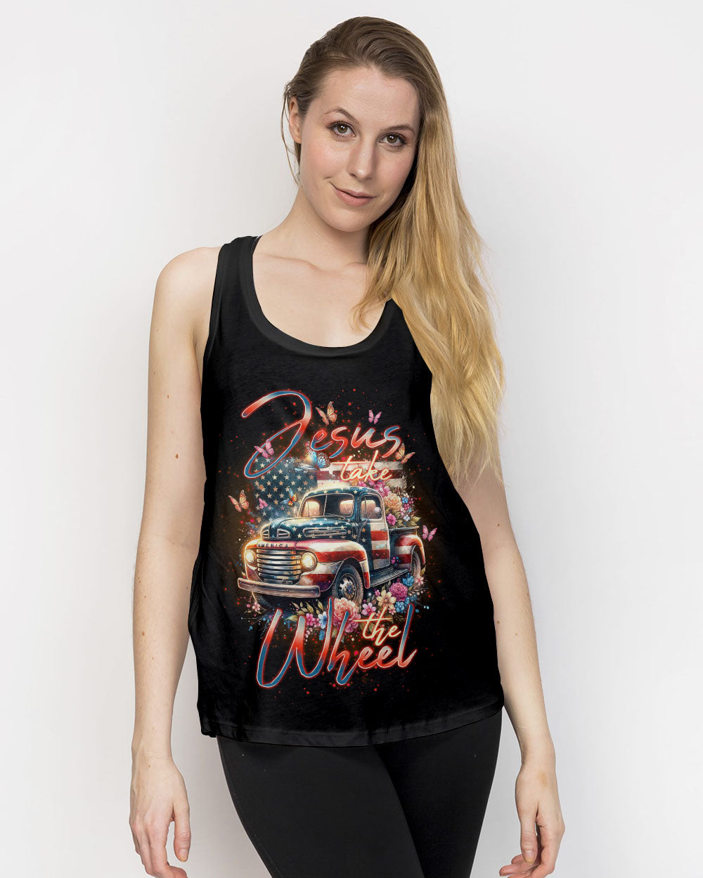 Jesus Take The Wheel Women's All Over Print Shirt - Tlno3001244