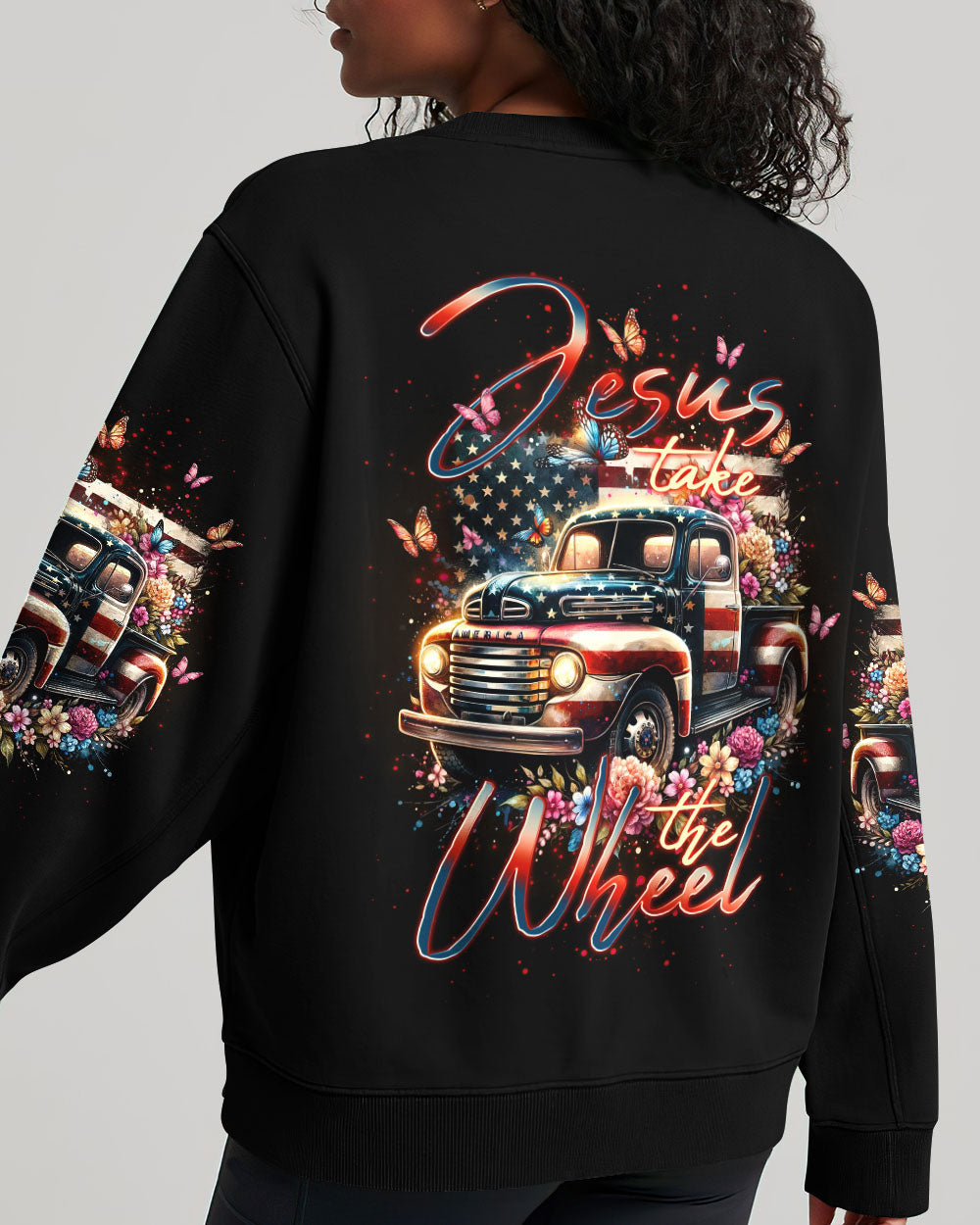 Jesus Take The Wheel Women's All Over Print Shirt - Tlno3001244