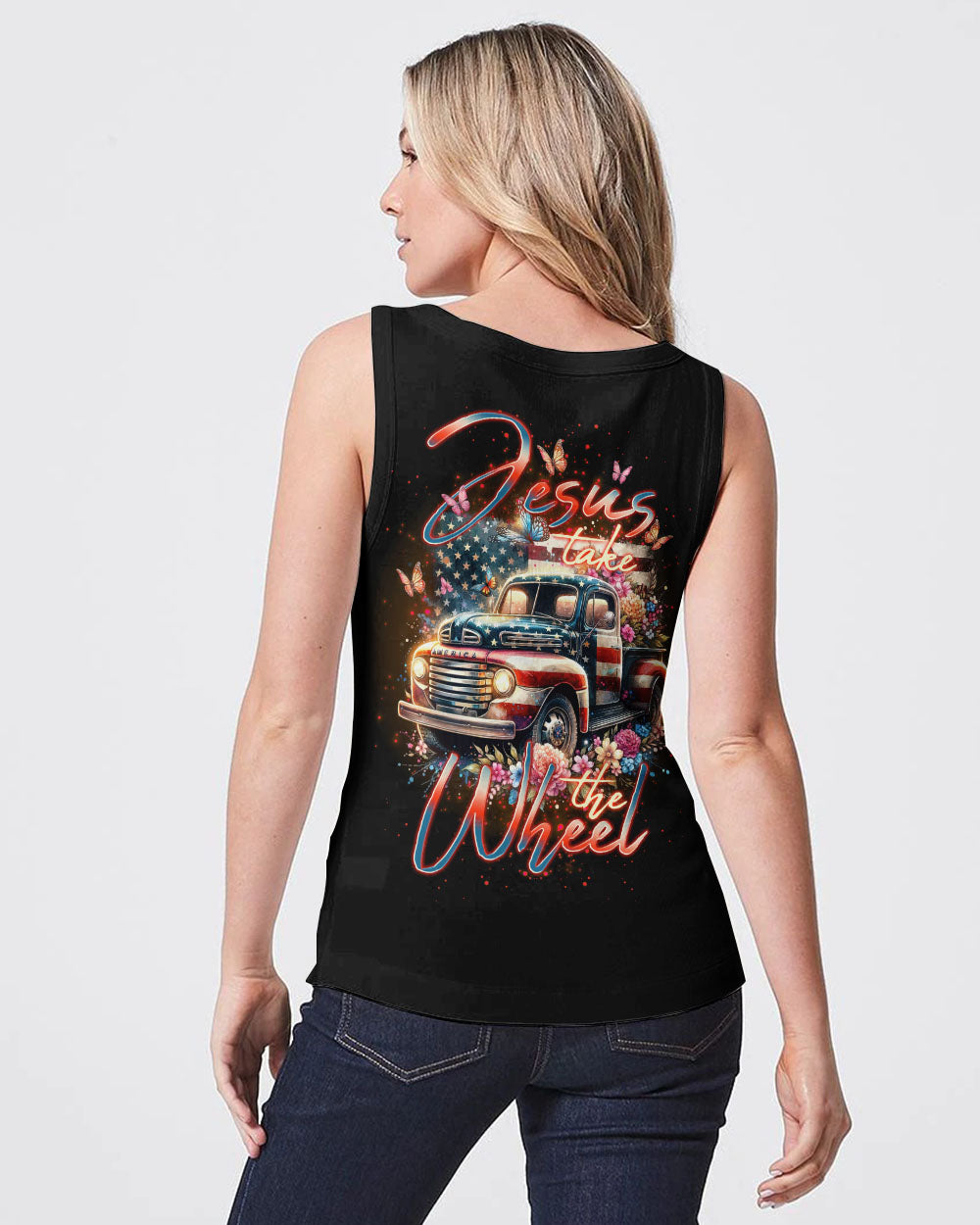 Jesus Take The Wheel Women's All Over Print Shirt - Tlno3001244