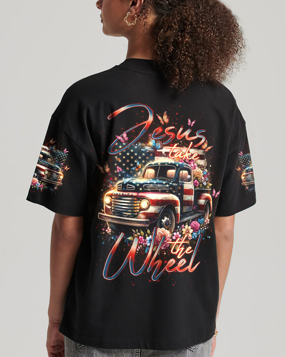Jesus Take The Wheel Women's All Over Print Shirt - Tlno3001244