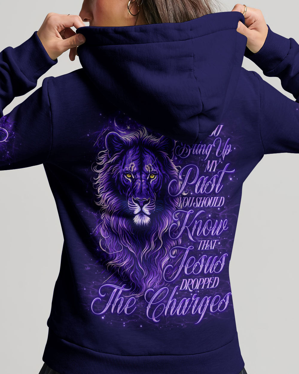 Jesus Dropped The Charges Lion Women's All Over Print Shirt - Tlno3112243