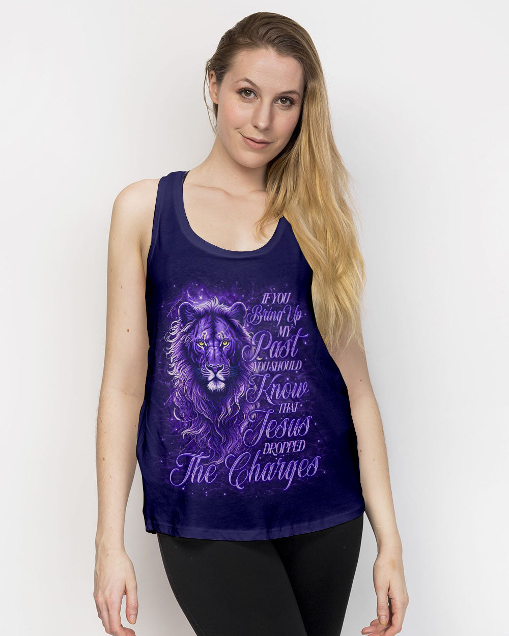 Jesus Dropped The Charges Lion Women's All Over Print Shirt - Tlno3112243
