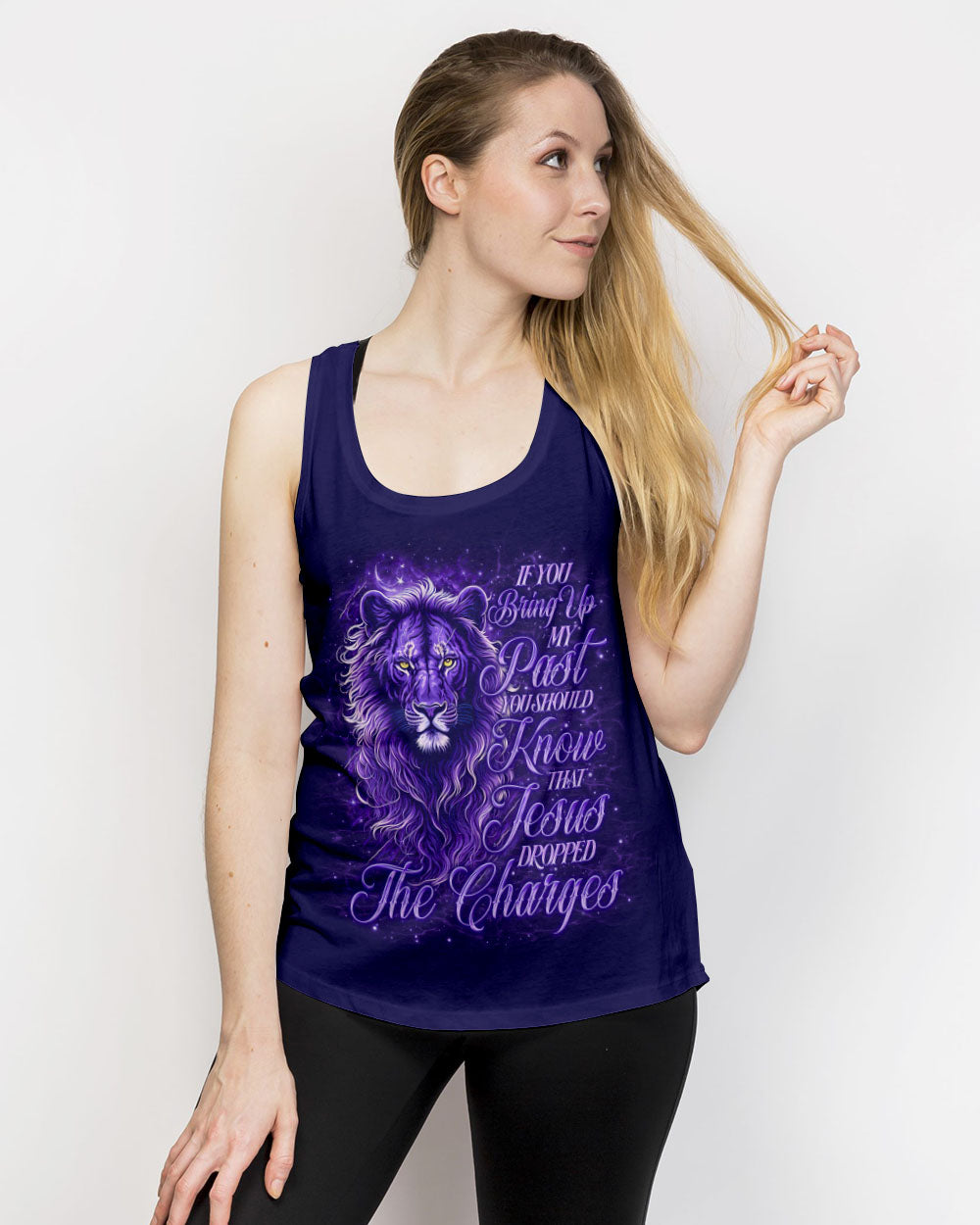Jesus Dropped The Charges Lion Women's All Over Print Shirt - Tlno3112243