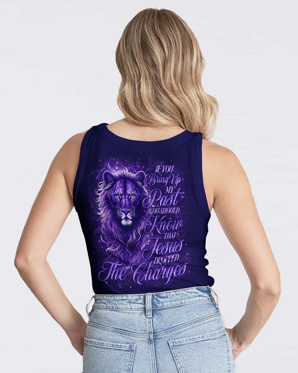 Jesus Dropped The Charges Lion Women's All Over Print Shirt - Tlno3112243