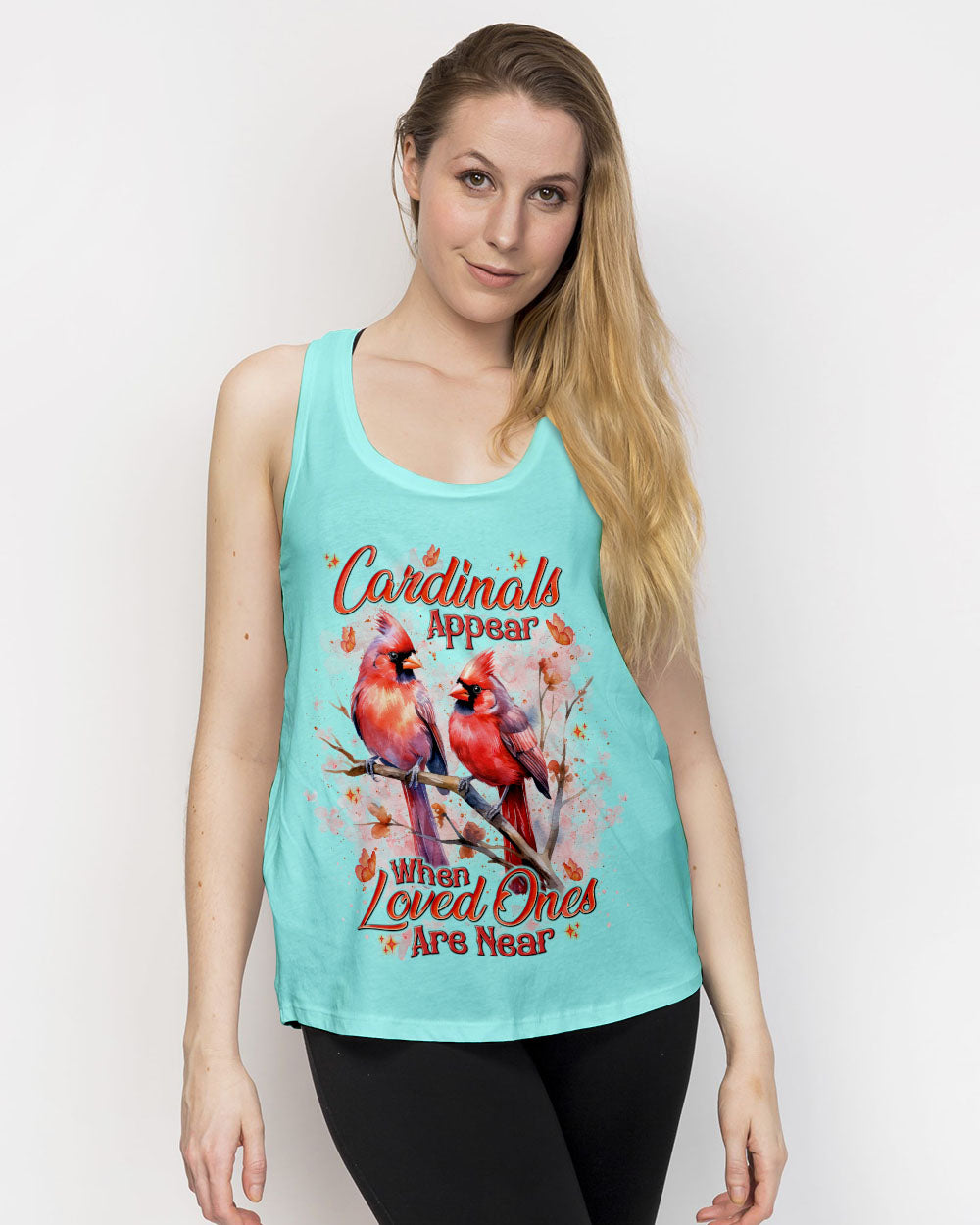 Cardinals Appear When Loved Ones Are Near Women's All Over Print Shirt - Tlnt0201251