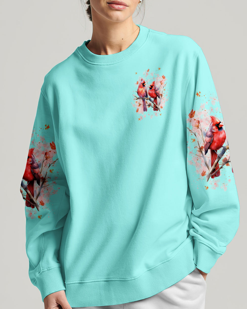 Cardinals Appear When Loved Ones Are Near Women's All Over Print Shirt - Tlnt0201251
