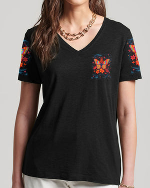 Way Maker Miracle Worker Lilies Butterfly Women's All Over Print Shirt - Tlnt0207252