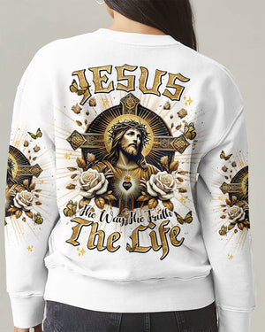 Jesus The Way The Truth The Life Butterfly Women's All Over Print Shirt - Tlnt0301253