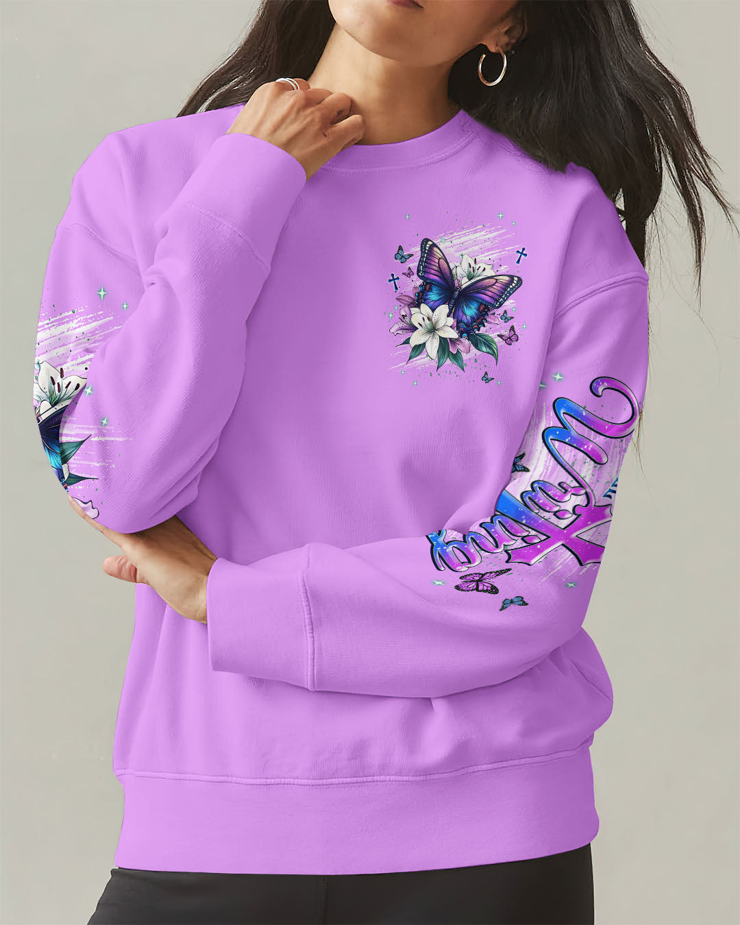 His Mercy Rewrote My Story  Butterfly Women's All Over Print Shirt  - Tlnt0312251