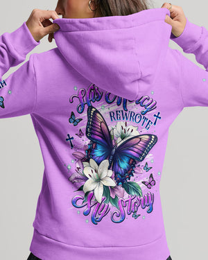 His Mercy Rewrote My Story  Butterfly Women's All Over Print Shirt  - Tlnt0312251