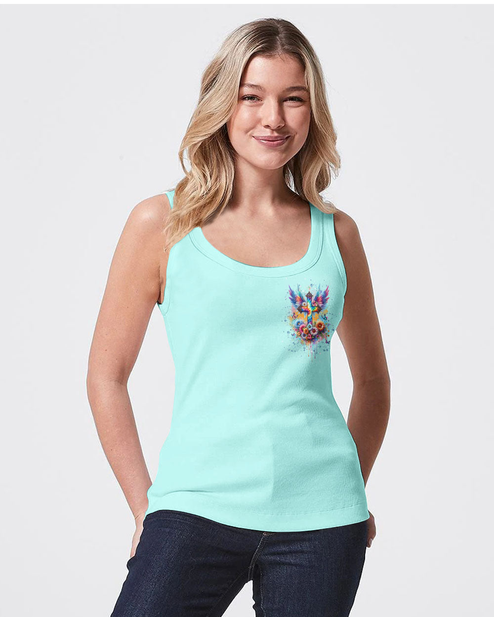 I Believe In God Cross Wings Women's All Over Print Shirt - Tlnt0401242