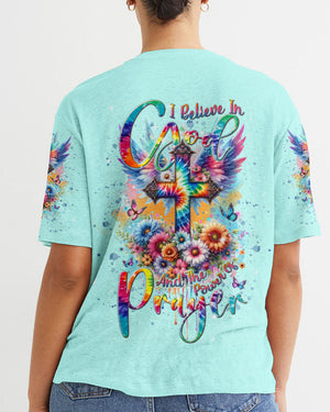 I Believe In God Cross Wings Women's All Over Print Shirt - Tlnt0401242