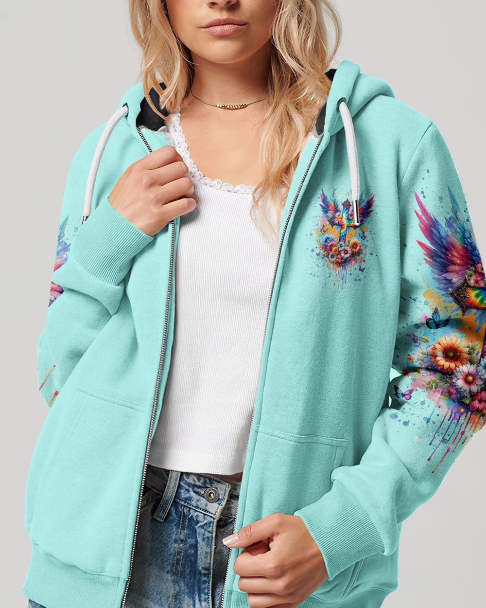 I Believe In God Cross Wings Women's All Over Print Shirt - Tlnt0401242