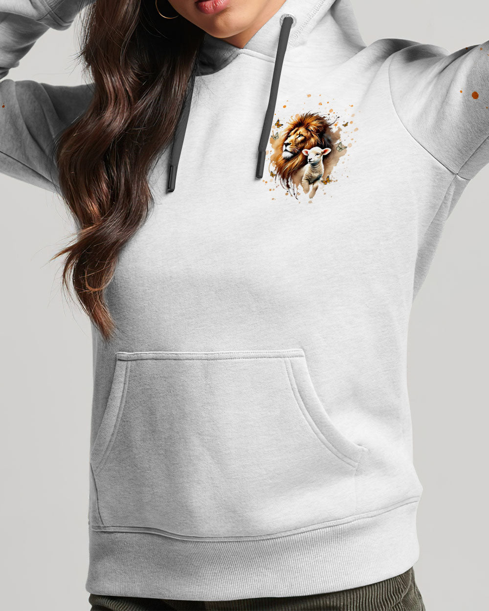 Let Your Faith Be Bigger Than Your Fear Lion Lamb Women's All Over Print Shirt - Tlnt0409252