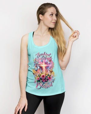 Thankful, Grateful and Truly Blessed Horse Women's All Over Print Shirt - Tlnt0501243