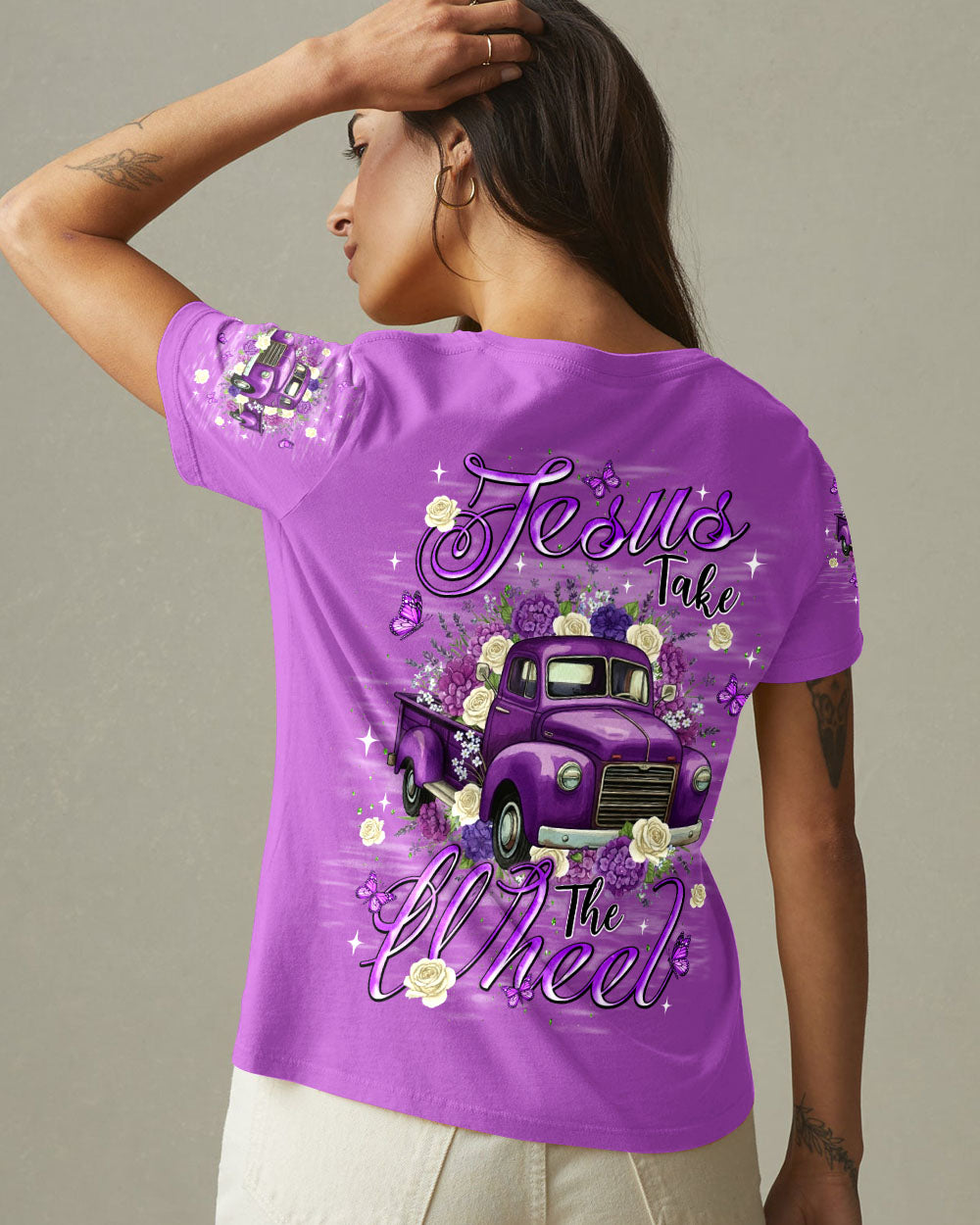 Jesus Take The Wheel Women's All Over Print Shirt - Tlnt0501262