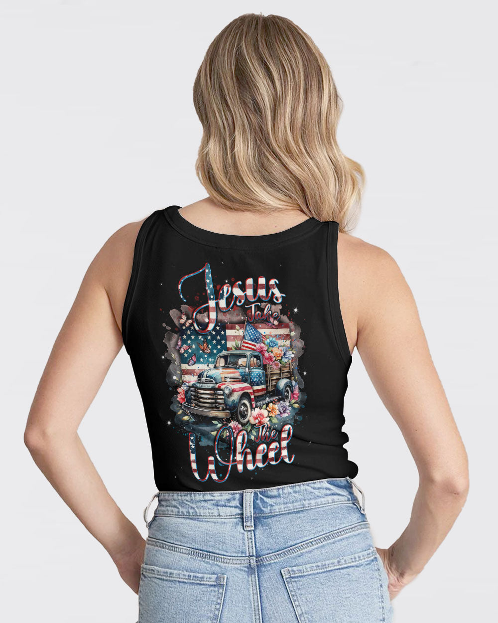 Jesus Take The Wheel Flower Women's All Over Print Shirt - Tlnt0502242