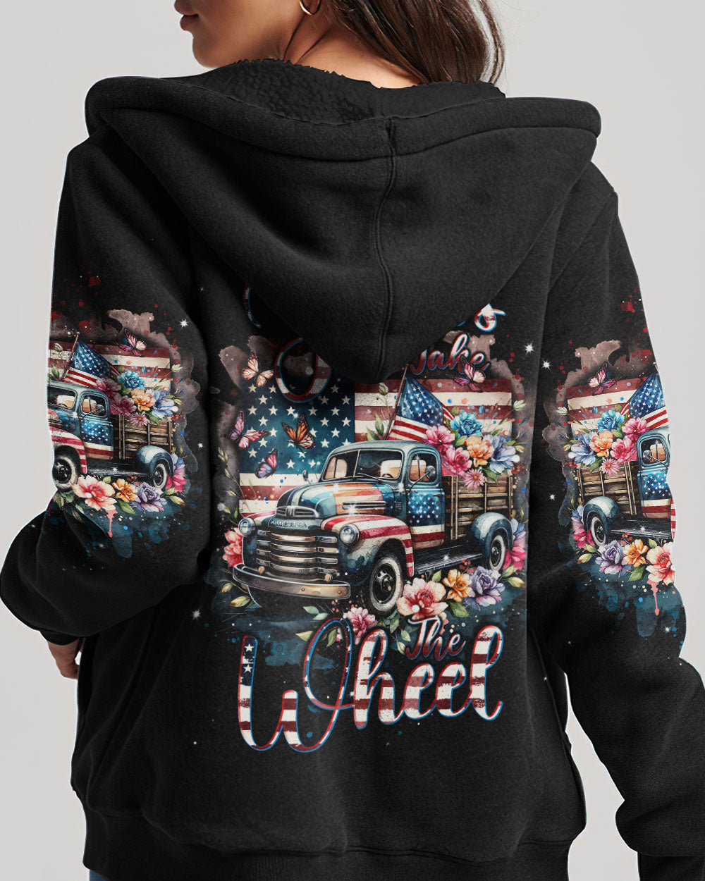 Jesus Take The Wheel Flower Women's All Over Print Shirt - Tlnt0502242
