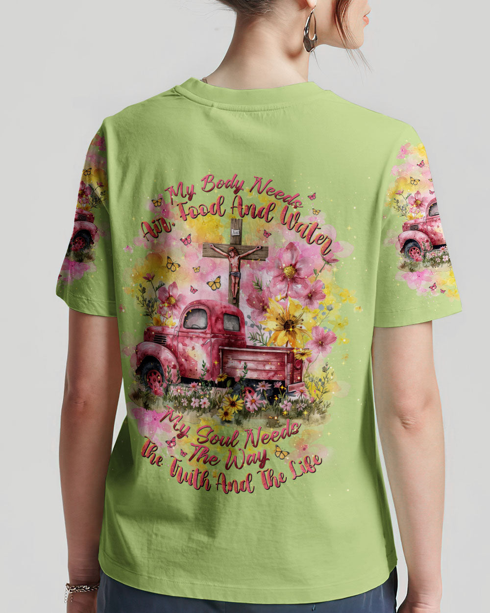 My Soul Needs The Way The Truth And The Life Truck Women's All Over Print Shirt - Tlnt0503243